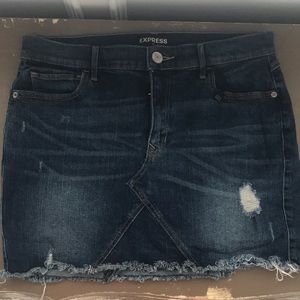 Express denim skirt